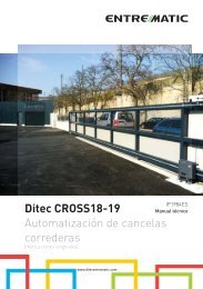 Ditec CROSS18-19 Automatización de cancelas correderas