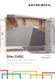 Ditec CUBIC Automatización para cancelas batientes