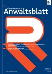 Anwaltsblatt 2007/02 - Österreichischer Rechtsanwaltskammertag