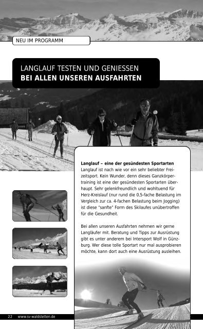 programm winter 2007/08 programm winter 2007/08 - SC-Burgau