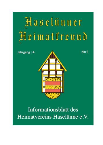 Zeitzeuge 1 - Heimatverein Haselünne