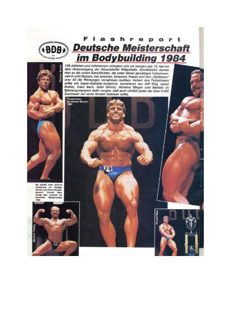 Ron Matz Deutsche Meisterschaft im Bodybuilding 1984 - Ron Matz
