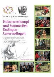 Holzerwettkampf und Sommerfest Endingen - 20. Aargauer ...