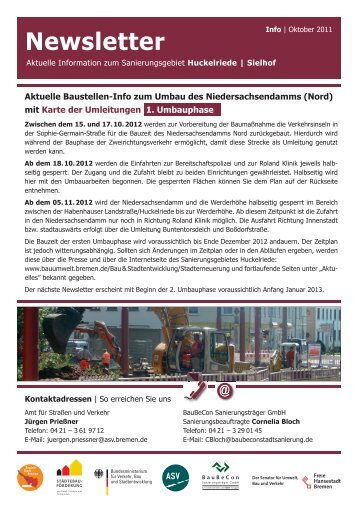 Newsletter - Der Senator für Umwelt, Bau und Verkehr - Bremen