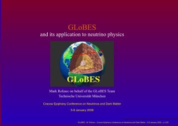 GLoBES