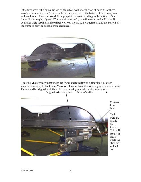 MOR/ryde INDEPENDENT RUBBER Suspension System