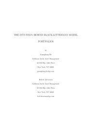 THE INTUITION BEHIND BLACK-LITTERMAN MODEL PORTFOLIOS