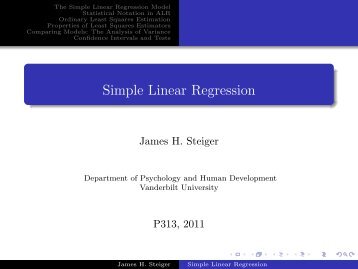 Simple Linear Regression