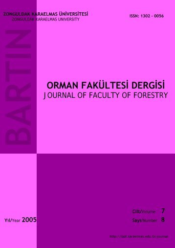 ORMAN FAKÜLTESİ DERGİSİ