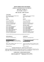 tamama na a ndir orman faka ltesi barta n aœniversitesi