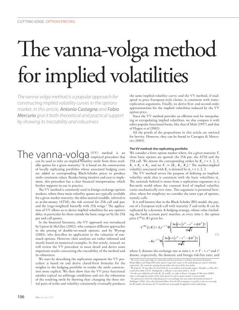 The vanna-volga method for implied volatilities