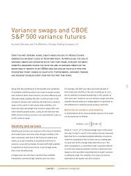 Variance swaps and CBOE S&P 500 variance futures