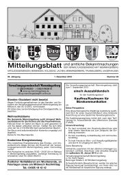 Mitteilungsblatt - Verwaltungsgemeinschaft Memmingerberg