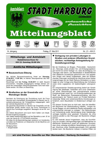 Mitteilungs- und Amtsblatt Amtliche Mitteilungen - Harburg
