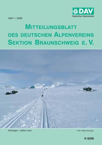 2009 - Deutscher Alpenverein Sektion Braunschweig e.V.