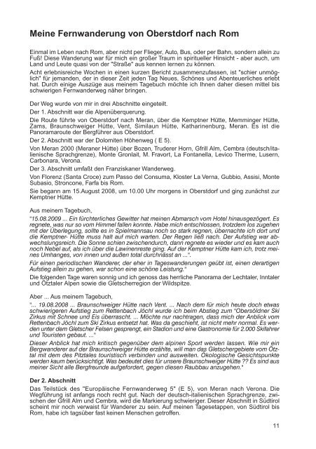 2009 - Deutscher Alpenverein Sektion Braunschweig e.V.