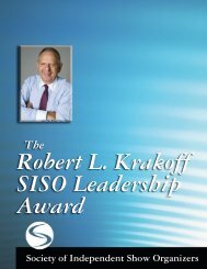 *The Robert L Krakoff SISO Leadership Award