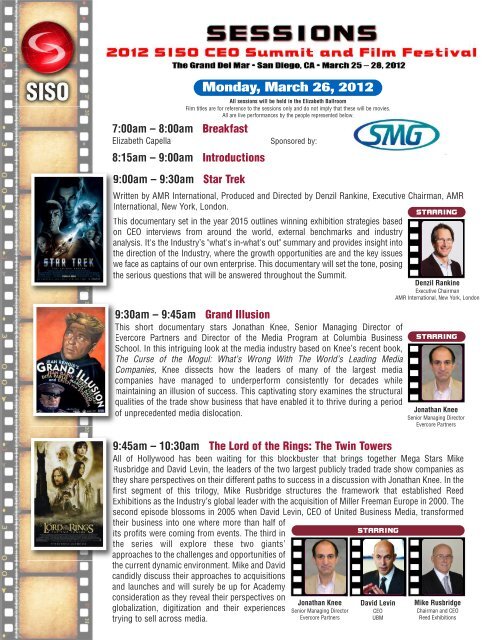 The 2012 SISO CEO Film Festival