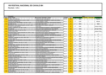 VIII FESTIVAL NACIONAL DO CAVALO BH