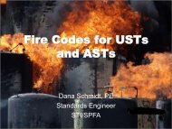 Fire Codes for USTs and ASTs