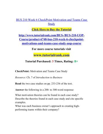 bus 210 week 8 Information for reference-company a = fast food restaurant-company b = department store bus 210 (3 pages | 1094 words) -company c = accounting office (current working environment) 1company a’s employees perform the tasks they are given by their manager, with little knowledge and sometimes desire to complete extra work for increase their position within the company these employees are. bus 210 week 8 Information for reference-company a = fast food restaurant-company b = department store bus 210 (3 pages | 1094 words) -company c = accounting office (current working environment) 1company a’s employees perform the tasks they are given by their manager, with little knowledge and sometimes desire to complete extra work for increase their position within the company these employees are.