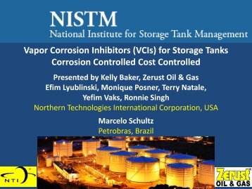 Vapor Corrosion Inhibitors (VCIs) for Storage Tanks ... - NISTM