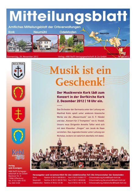 Aktuelles Amtsblatt - Stadt Kehl