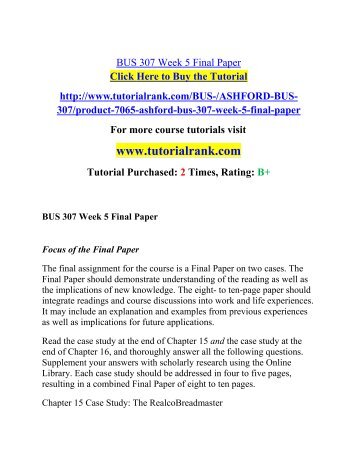 ashford psy 301 final paper You are one of many training specialists in your company. ashford psy 301 final paper You are one of many training specialists in your company.