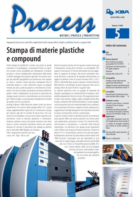 Stampa di materie plastiche e compound - KBA