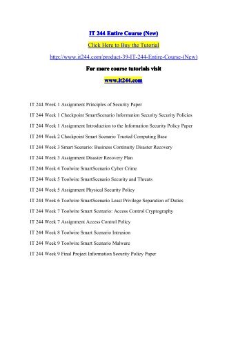 it244 the principles and policies of It 244 is an online course which provides you to get best results\n slideshow 7295248 by mamatha16. it244 the principles and policies of It 244 is an online course which provides you to get best results\n slideshow 7295248 by mamatha16.