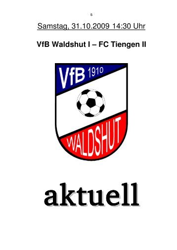 FC Tiengen II - VfB Waldshut 1910 eV