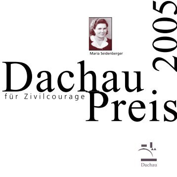 Broschüre Maria Seidenberger 2005 - Dachau