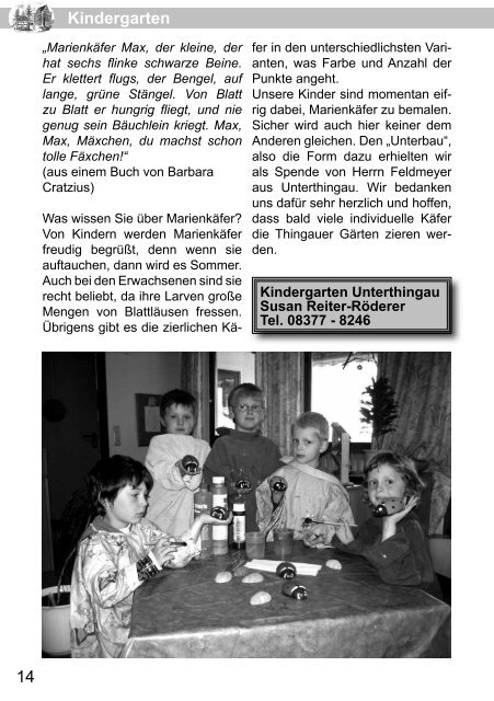 Thingauer Marktblatt - Markt Unterthingau