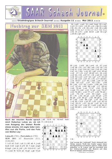 Erwachsene 10,- Euro, Jugendliche (U 18) 5 - Schachclub GEMA St ...