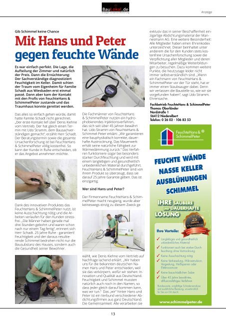 BAULOKAL.DE - DAS MAGAZIN AUSGABE 3/2015 WESTERWALD