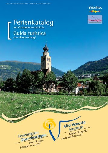 Sommer: Zeit für gemeinsame - Ferienregion Obervinschgau