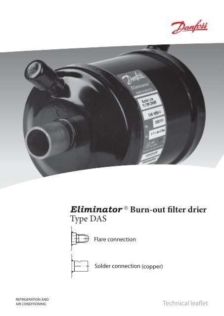 Eliminator Â® Burn-out filter drier Type DAS - Winnovation