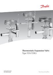 Thermostatic Expansion Valve Type TD1/TDE1