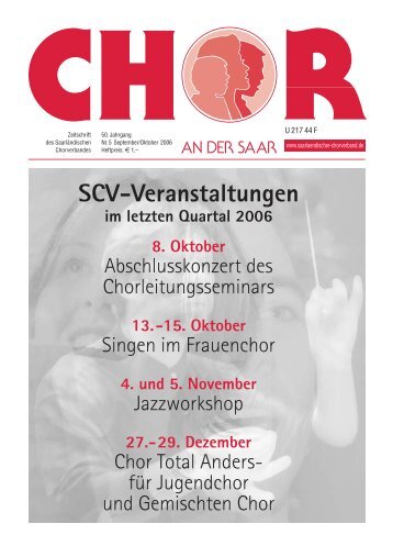 SCV-Veranstaltungen - SCV Saarländischer Chorverband e.V.