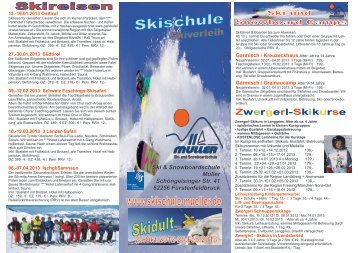 Zwergerl-Skikurse - Skischule Müller