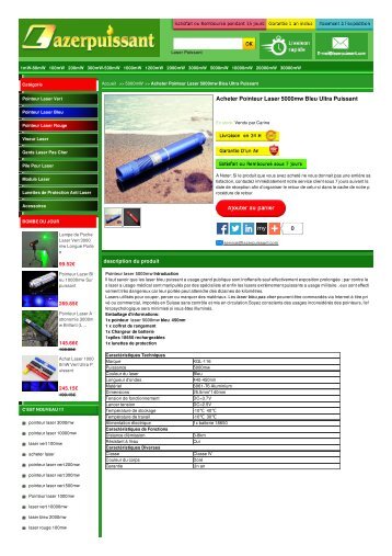 laser puissant 5000mw