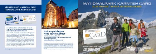 Nationalpark Kärnten Card