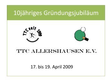 Krüge – Glasartikel – Zinn Pokale – Gravuren - TTC Allershausen eV