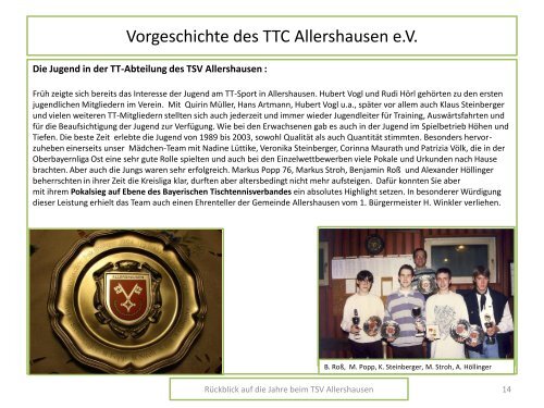 Krüge – Glasartikel – Zinn Pokale – Gravuren - TTC Allershausen eV