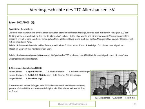 Krüge – Glasartikel – Zinn Pokale – Gravuren - TTC Allershausen eV