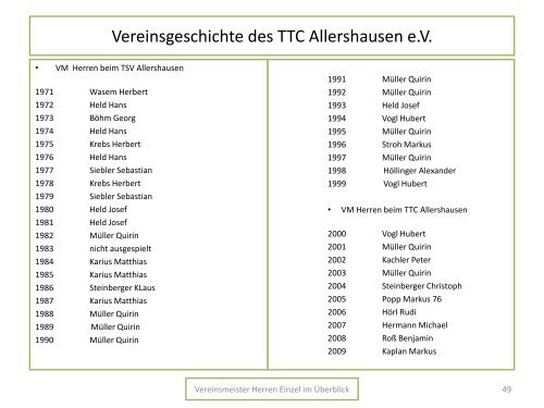 Krüge – Glasartikel – Zinn Pokale – Gravuren - TTC Allershausen eV