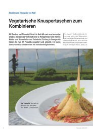 Tacolino und Triangolini von Kadi Vegetarische ... - Kadi AG