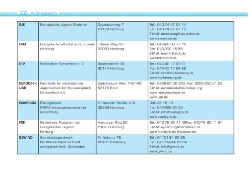 Ferien- und Erholungsangebote 2008 - Jiz