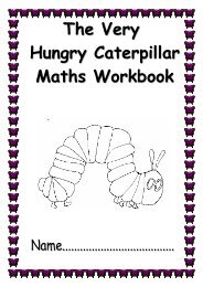 'The Very Hungry Caterpillar' maths workbook! - Communication4All