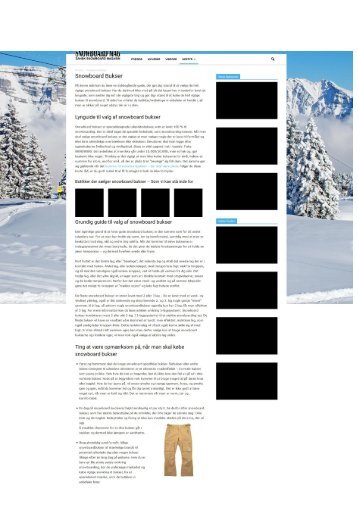 Snowboard-mag.dk Equipment guide